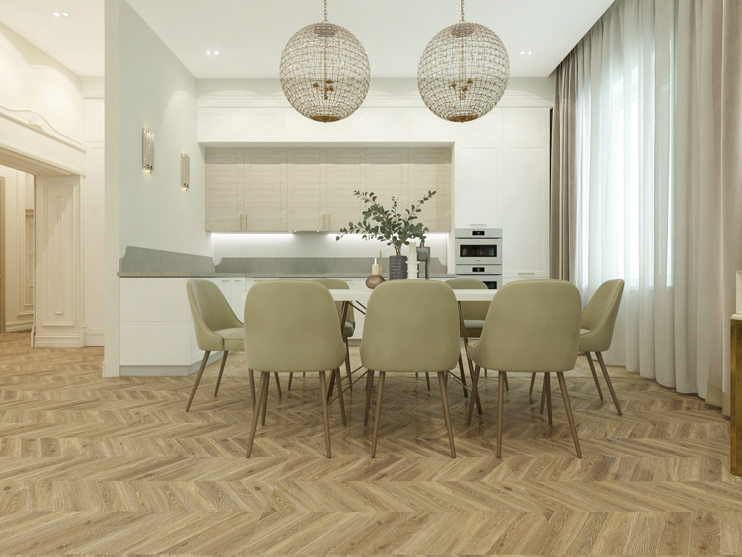 интерьер квартиры 117 квм. г. Новосибирск