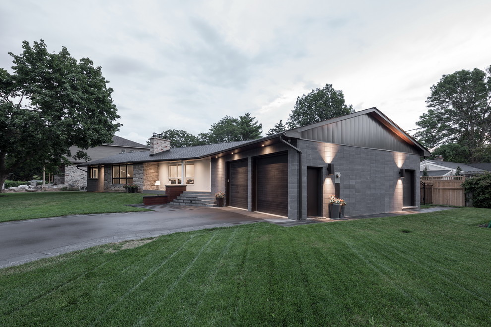 Burlington MidCentury Modern Renovation Midcentury Exterior