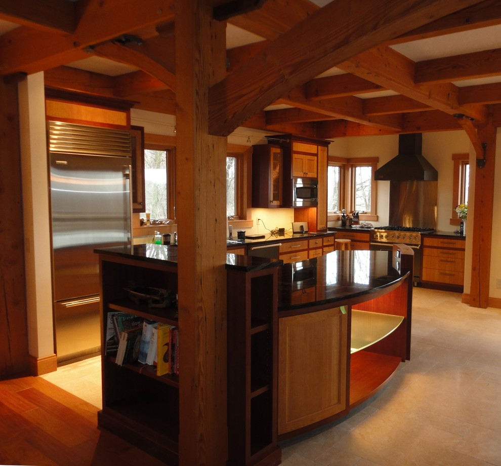 Post and Beam Residence - Rustic - Kitchen - Other - by CRB Interiors ...