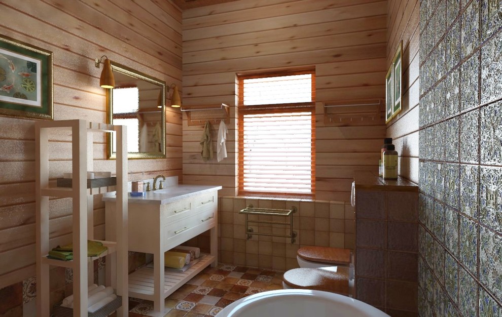 Ванная комната в особняке