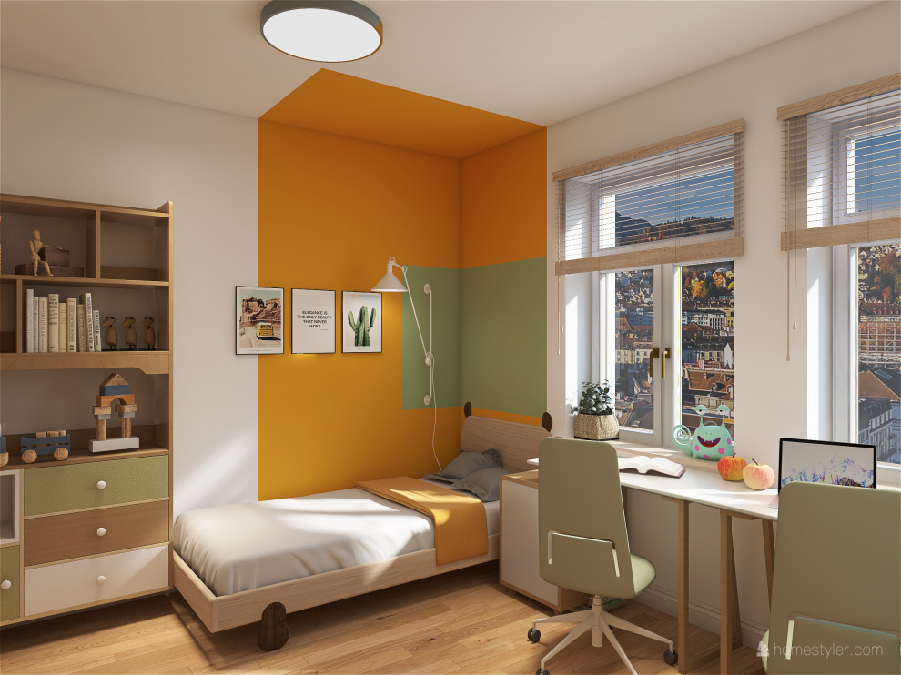 Квартира для большой семьи в скандинавском стиле