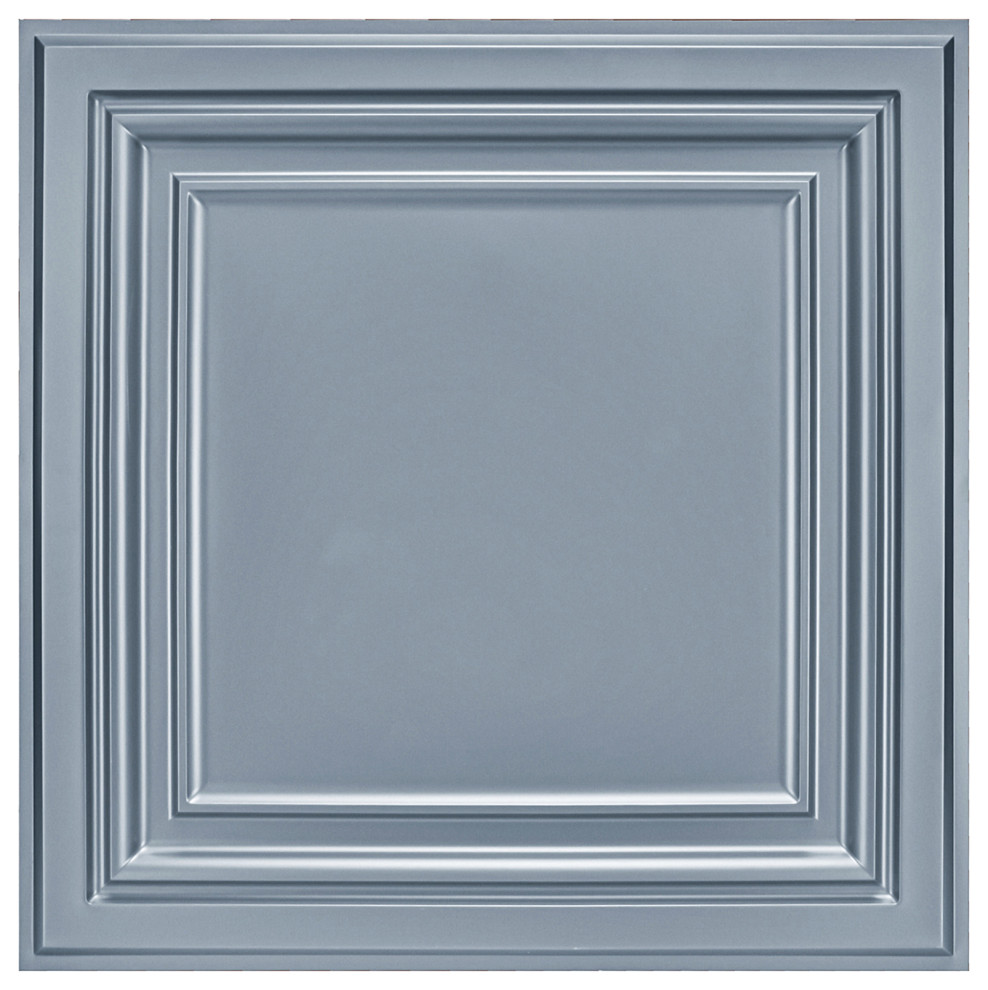 Art3d PVC Drop Ceiling Tiles, 2'x2' Plastic Sheet, Grey
