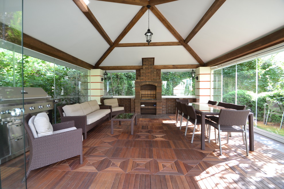 Беседка на приусадебном участке