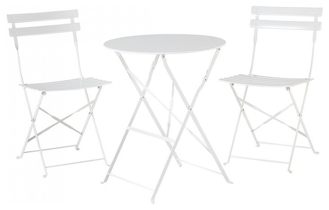 Fiori Outdoor Bistro 3-Piece Set, White
