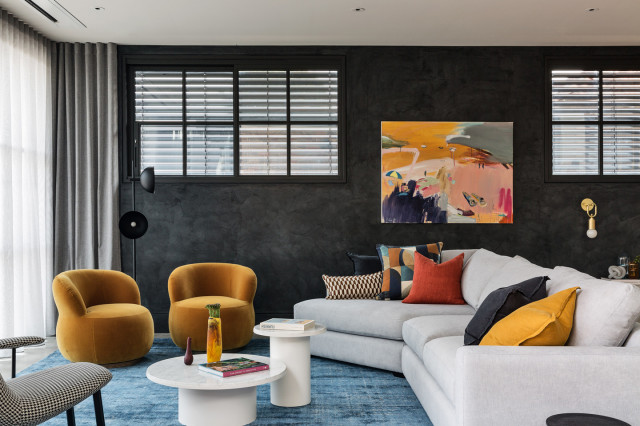 Cammeray Residence contemporary-vardagsrum