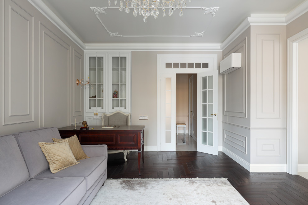 Реализованный дизайн-проект квартиры 90 кв.м.в стиле неоклассика