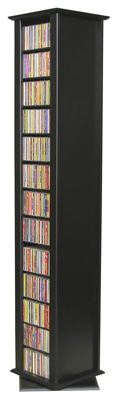 Venture Horizon 2-Sided CD DVD Media Spinning Tower-Black
