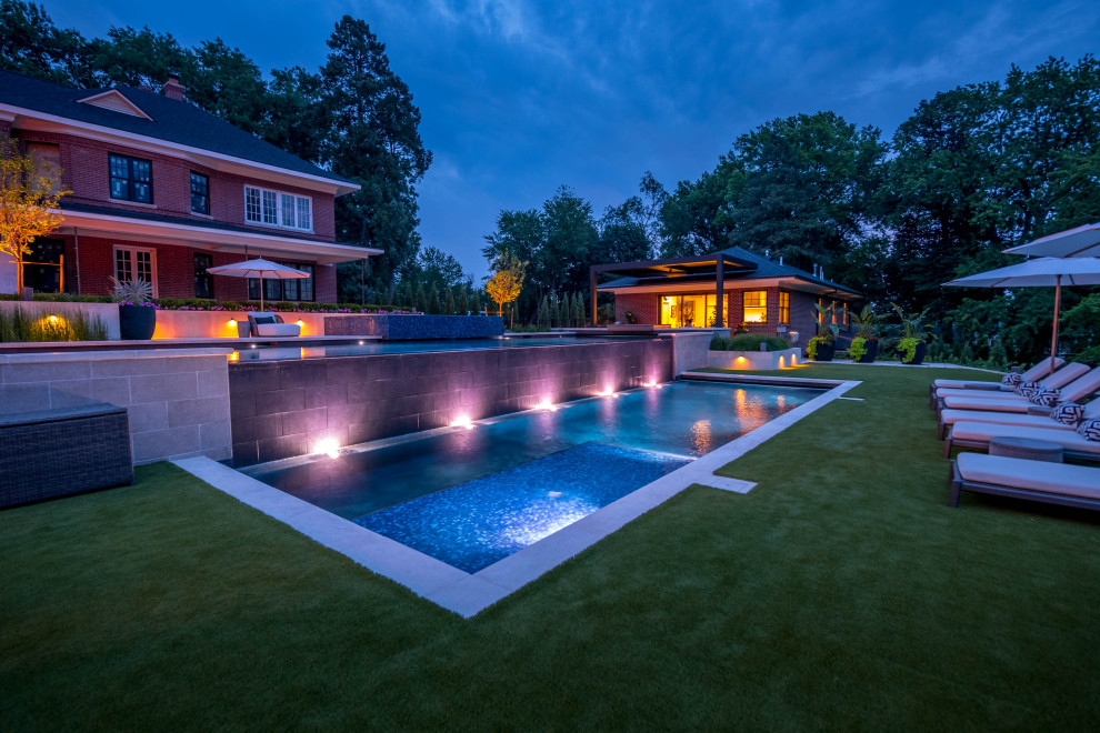 20th Century Revival Contemporary Pool Kansas City by Lorax