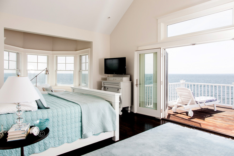 This is an example of a nautical bedroom in Boston.
