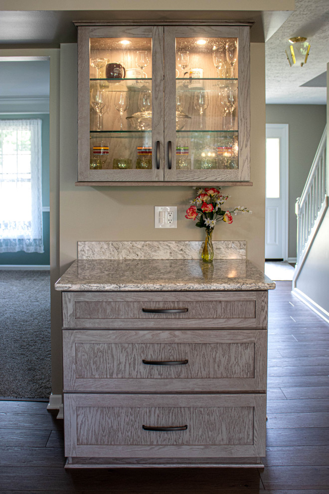 Fresh Take on Oak Kitchen Medallion Gray Peppercorn Stain