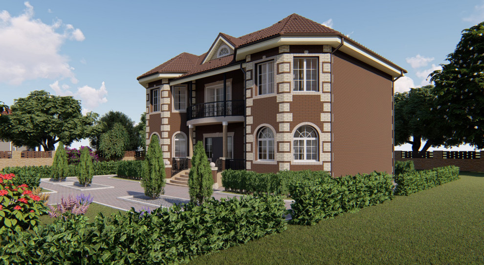 Коттедж с двумя эркерами