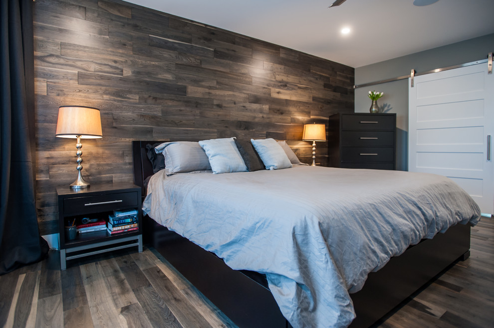 Inspiration for a transitional bedroom remodel in Edmonton