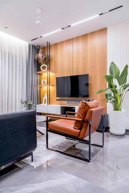 The Altar House modern-wohnbereich