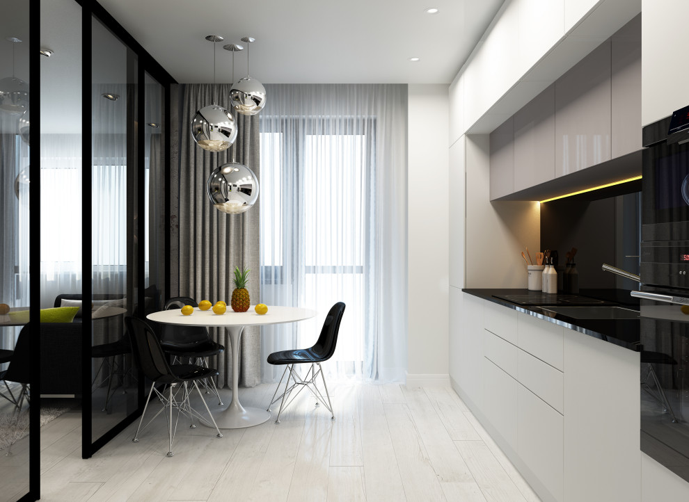 Apartment with yellow accents