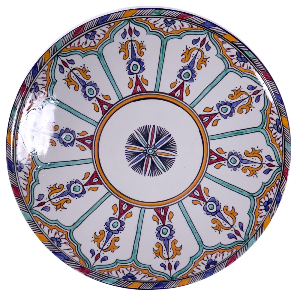 Moorish Fez Serving Platter, Multi-Color