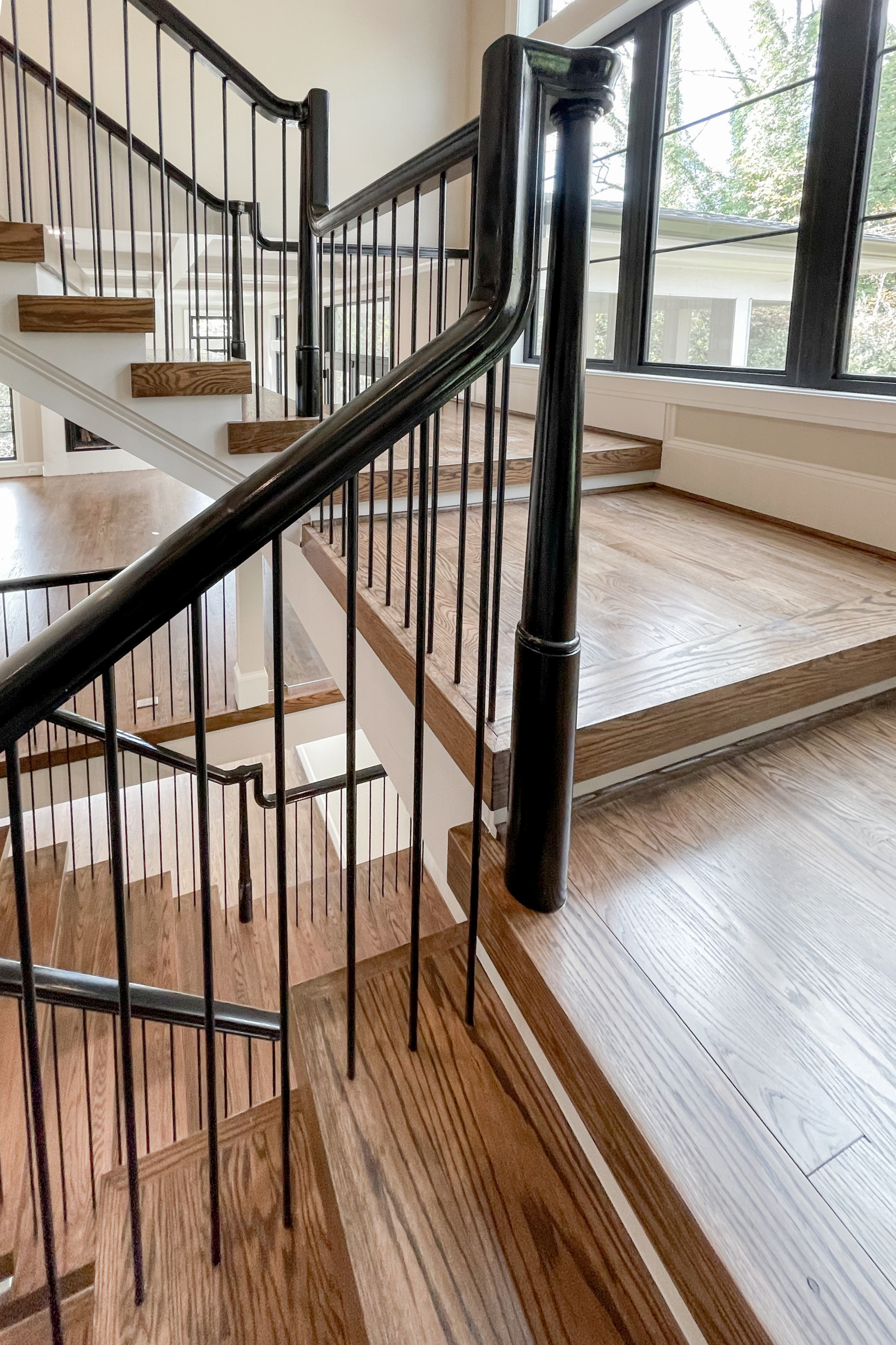 89_Eclectic and Edguy Staircase in French Contemporary Residence, McLean VA 2210