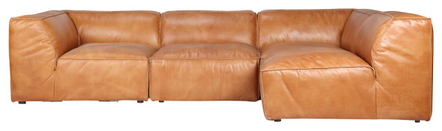 Luxe Signature Modular Sectional Tan Contemporary Sofas By Hedgeapple Houzz Luxe Signature Modular Sectional Tan, Leather Modular Sofa Sectional