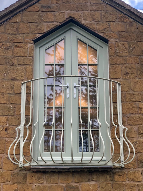 Siberian Larch French Door Set country-house-exterior