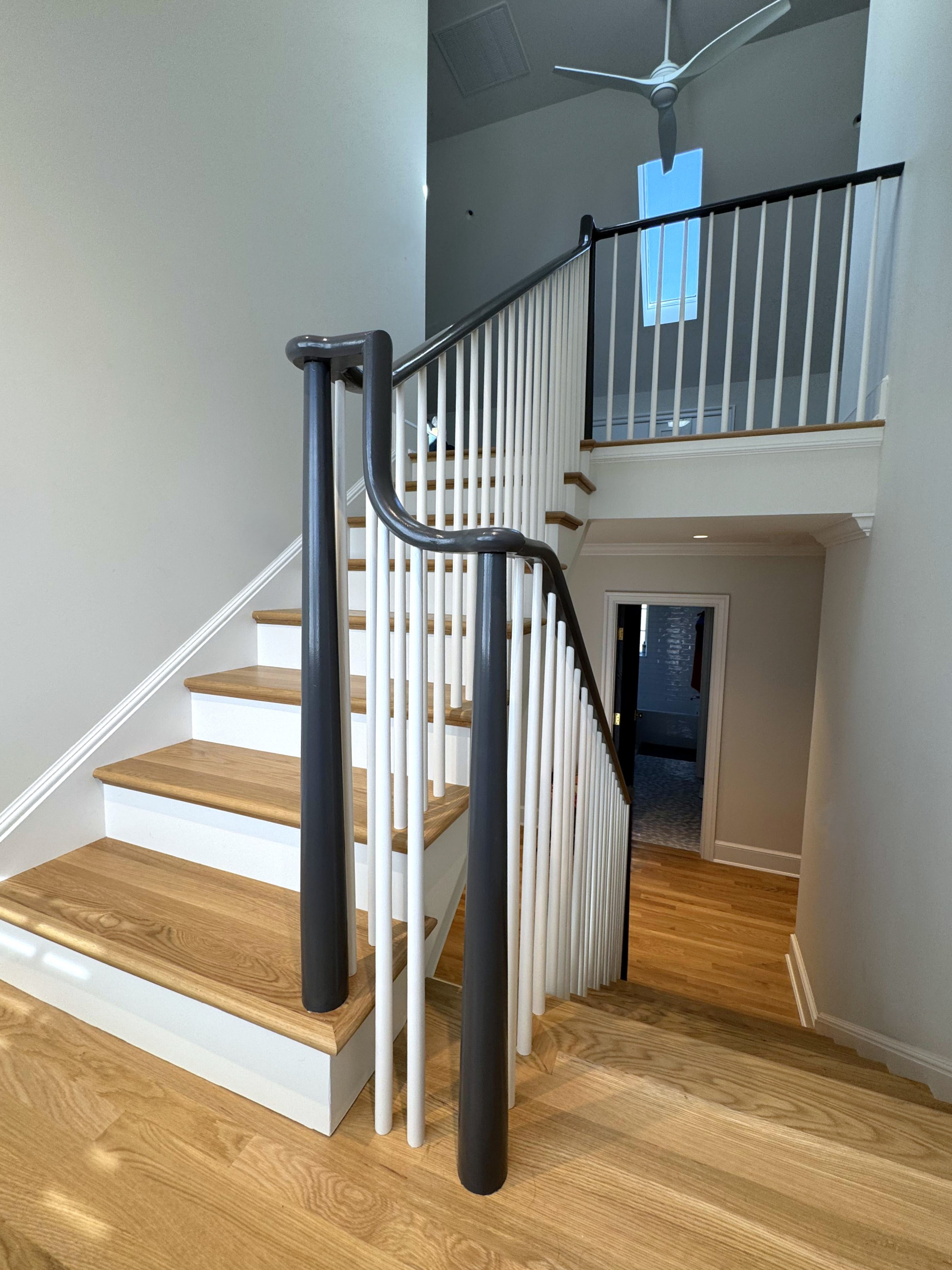 142_Airy Staircase with Over the Post Balustrade, Arlington, VA
