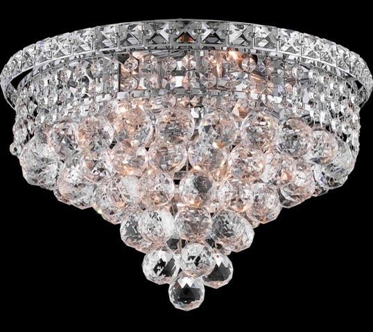 Elegant Lighting 2527F16C/SA Flush Mount from the Tranquil Collection