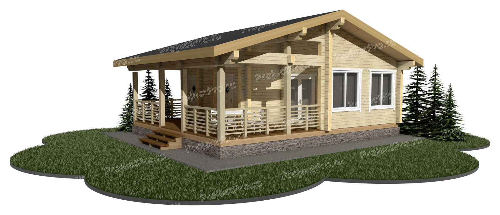 Бани и баньки из бруса, бревна и лафета