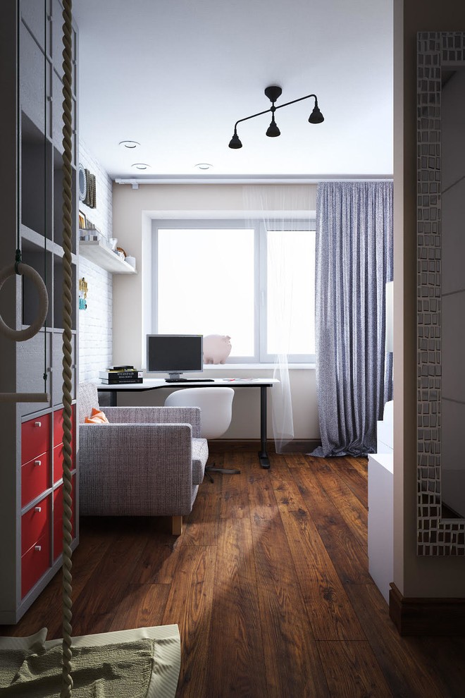 Проект жилой квартиры на улице Выборгская "легкий лофт"