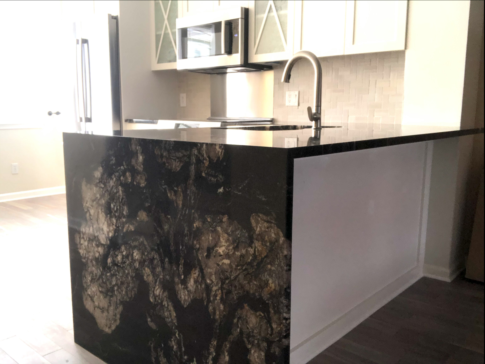 Attention Grabbing Waterfall Countertop