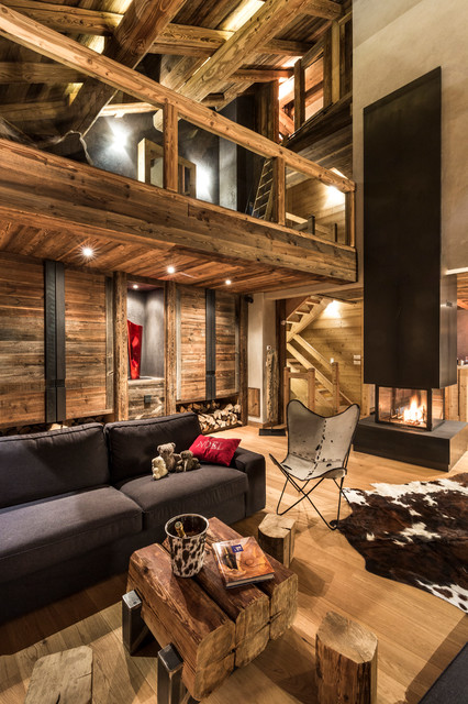 Chalet du Sabot rustico-soggiorno