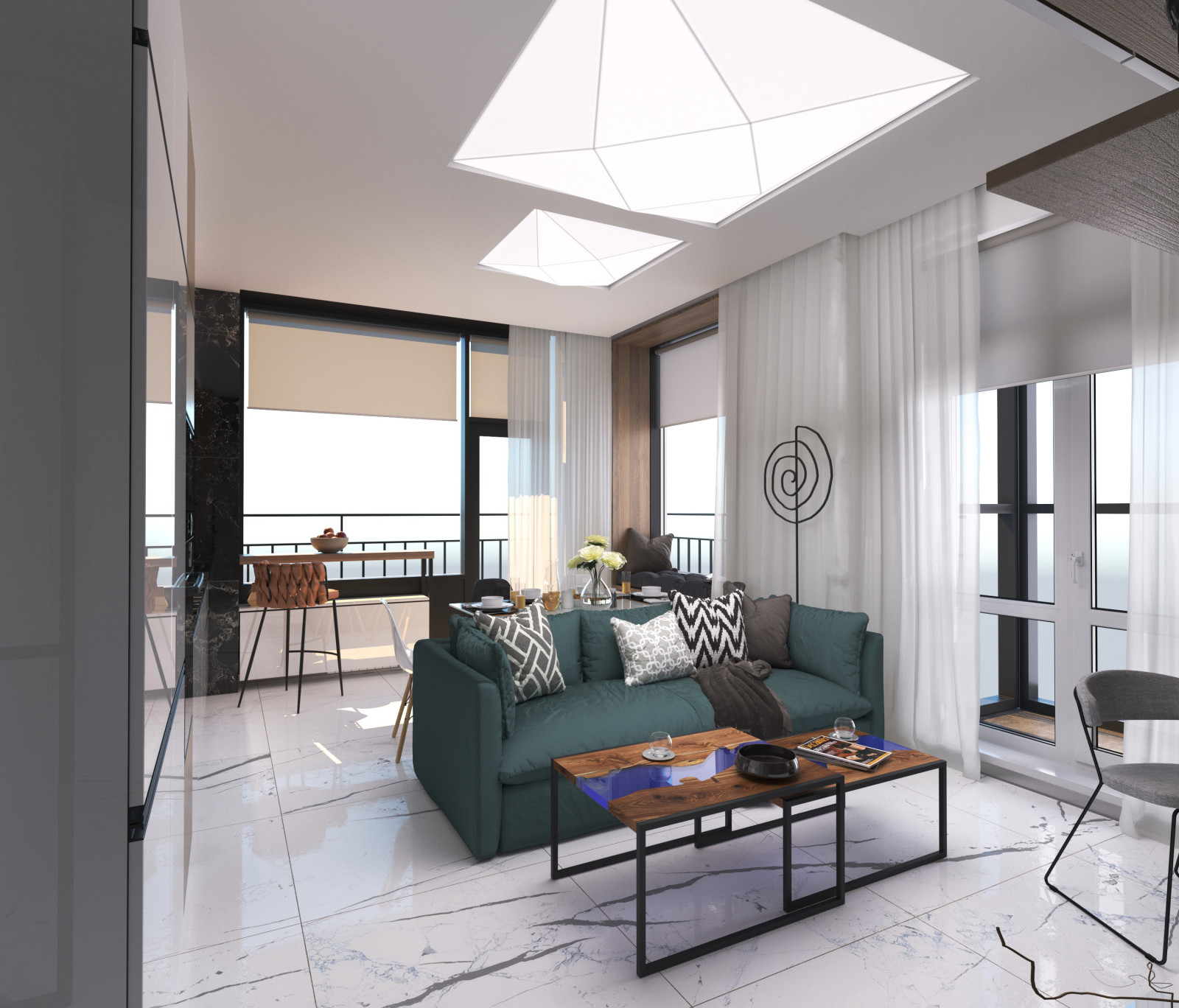 Интерьер квартиры ЖК "ЭВОЛЮЦИЯ", Новосибирск