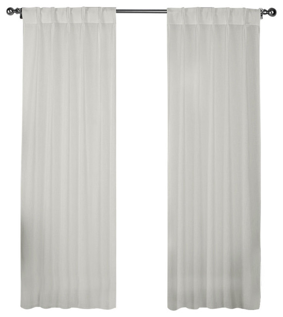Belgian Jacquard Sheer Window Curtain Panel Set Of 2