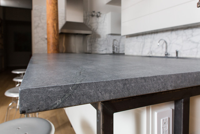 Soho Nyc Loft Kitchen With Virginia Alberene Soapstone