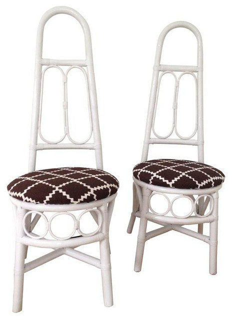 Set of 4 Wicker Vintage Palm Beach Chairs - $1,500 Est. Retail - $800 on Chairis