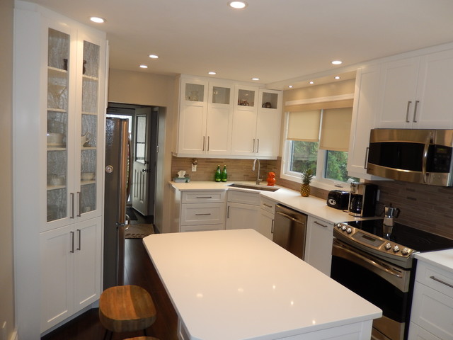 Transitional - White Lacquer transitional-kitchen