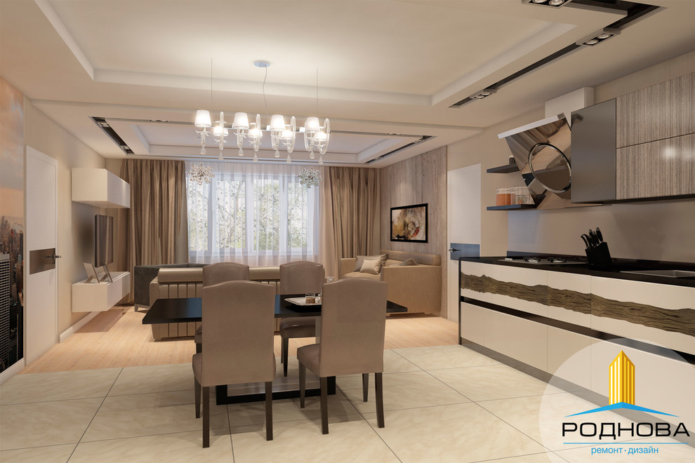 Дизайн проект 3-комн квартиры в ЖК Мичуринский