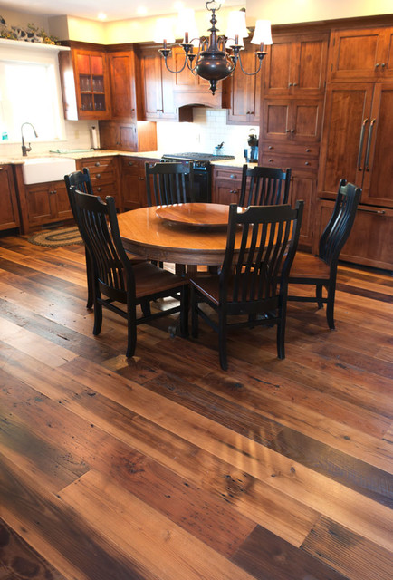 Reclaimed Antique Wormy Chestnut Hardwood Flooring Traditional Kitchen Cleveland By Olde Wood Ltd Houzz Au