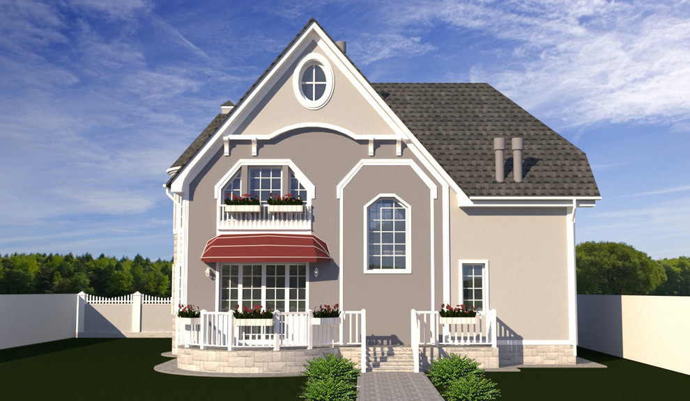 Реконструкция фасада в п. Евразия, г. Екатеринбург