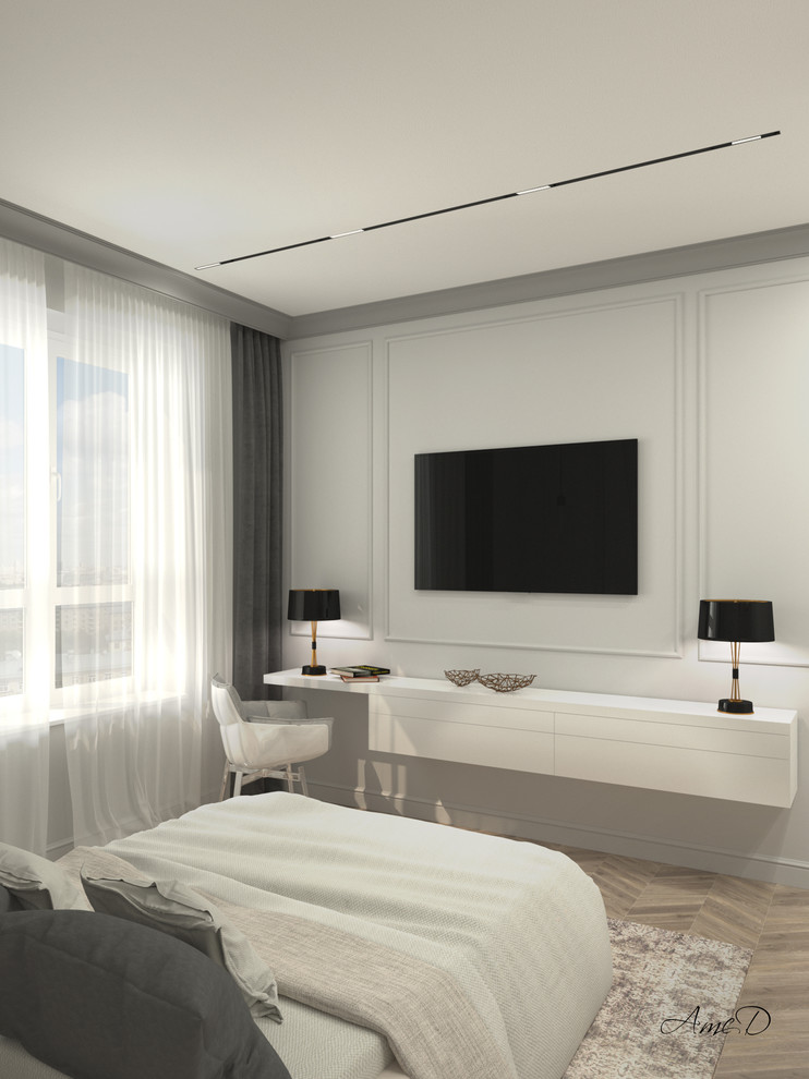 Спальня 17,8 м2 "Дыша туманами"