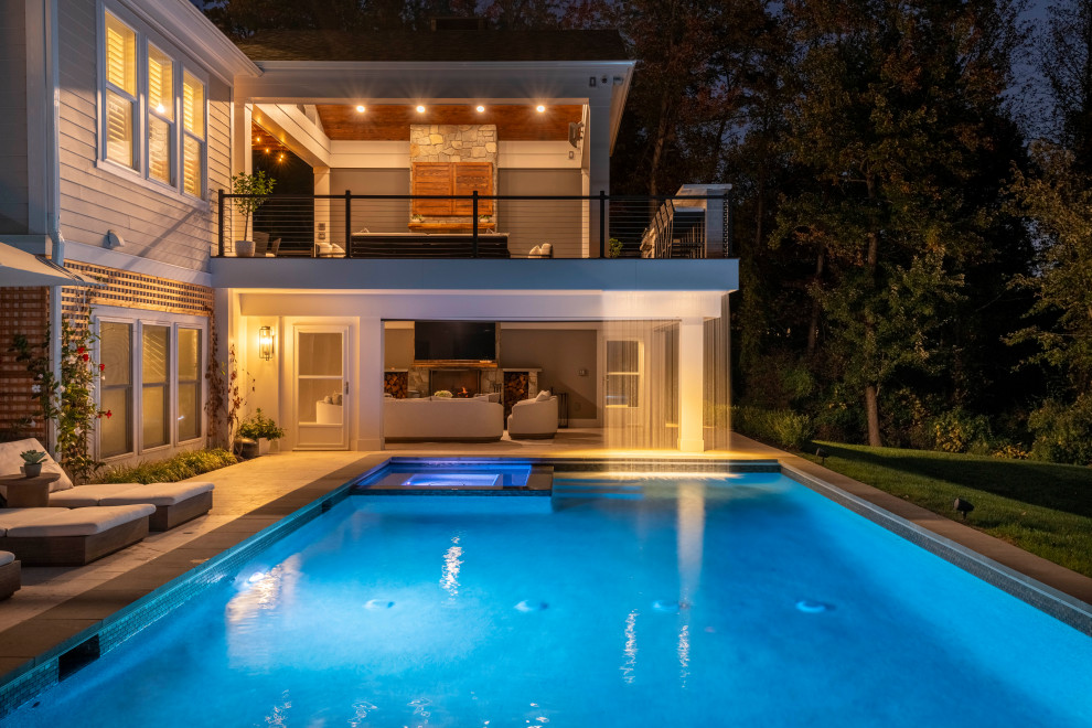 Inspiration for a transitional pool remodel in DC Metro