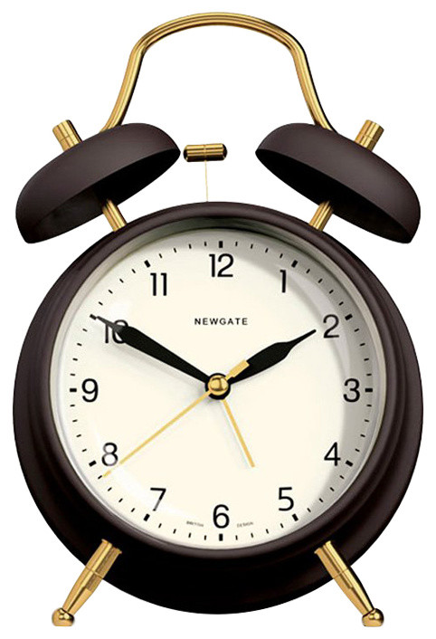 Newgate The Brass Knocker Alarm Clock, Chocolate