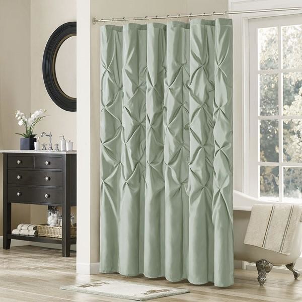 Madison Park Shower Curtain With Seafoam Finish Mp70 895