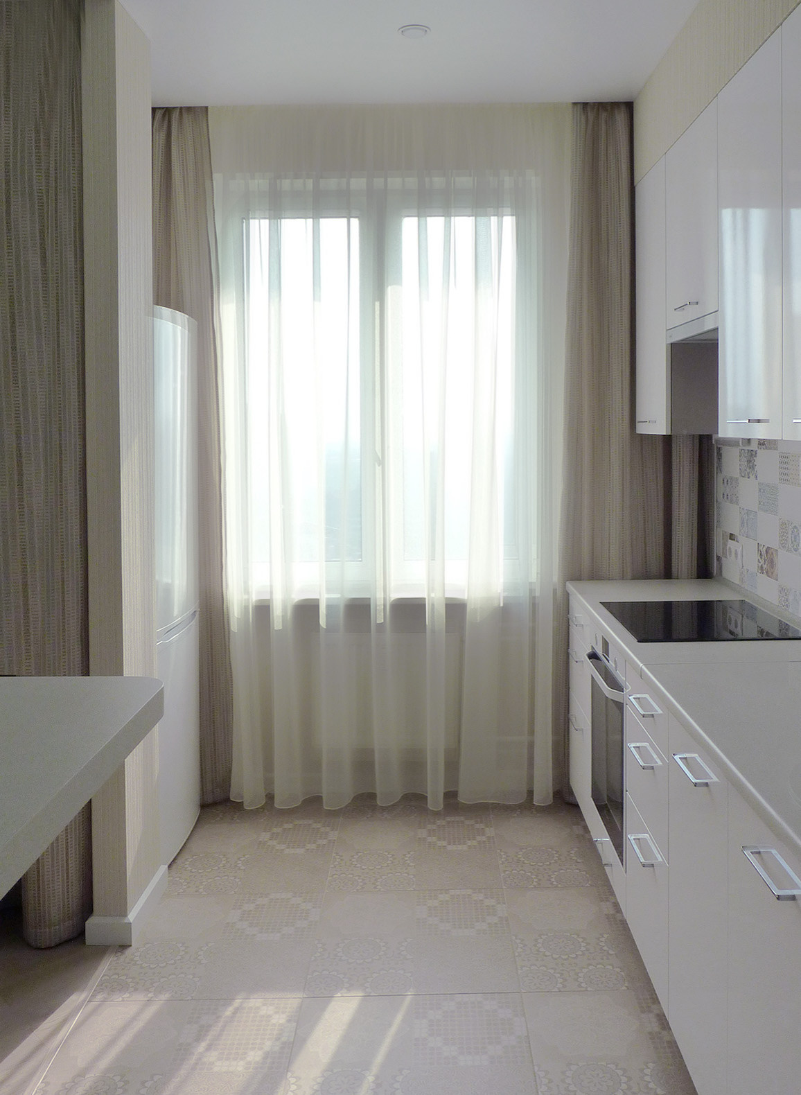 Кухня-гостиная. Кухонная зона