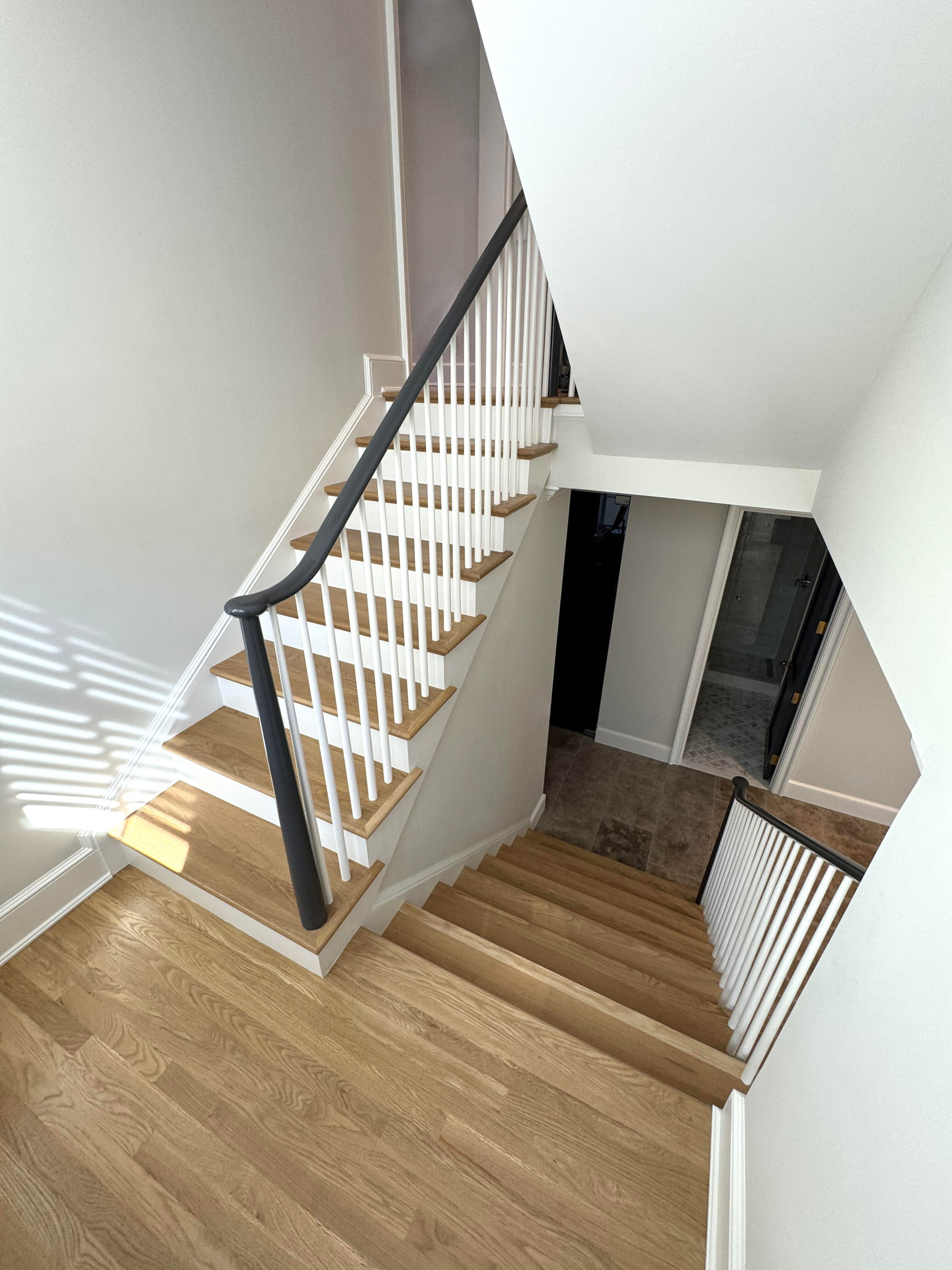 142_Airy Staircase with Over the Post Balustrade, Arlington, VA