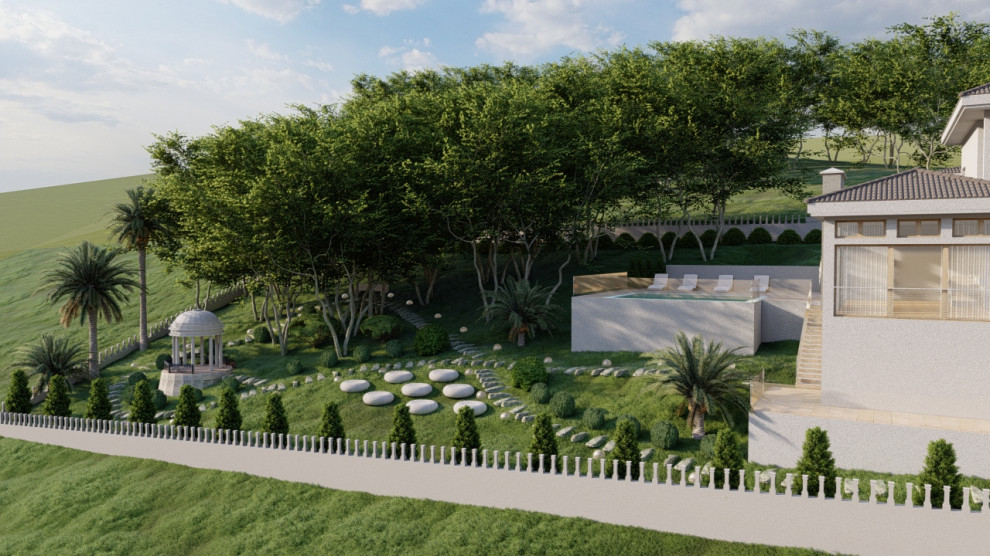 Благоустройство загородного дома (S 40 соток)