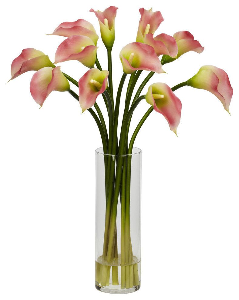 Mini Calla Lily Flower Arrangement, Pink