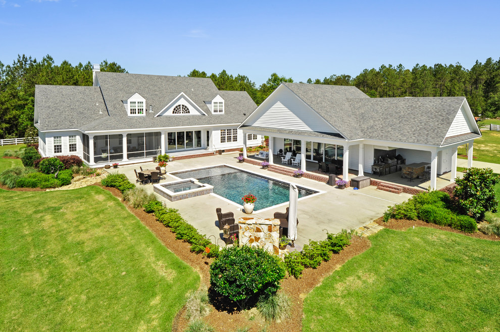  Southern  Classic  Farmhouse  Pool Other by Gant and 