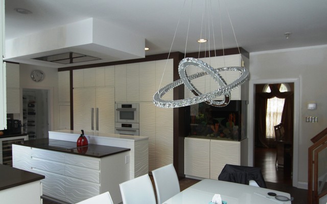 Wave pattern kitchen contemporary-koek