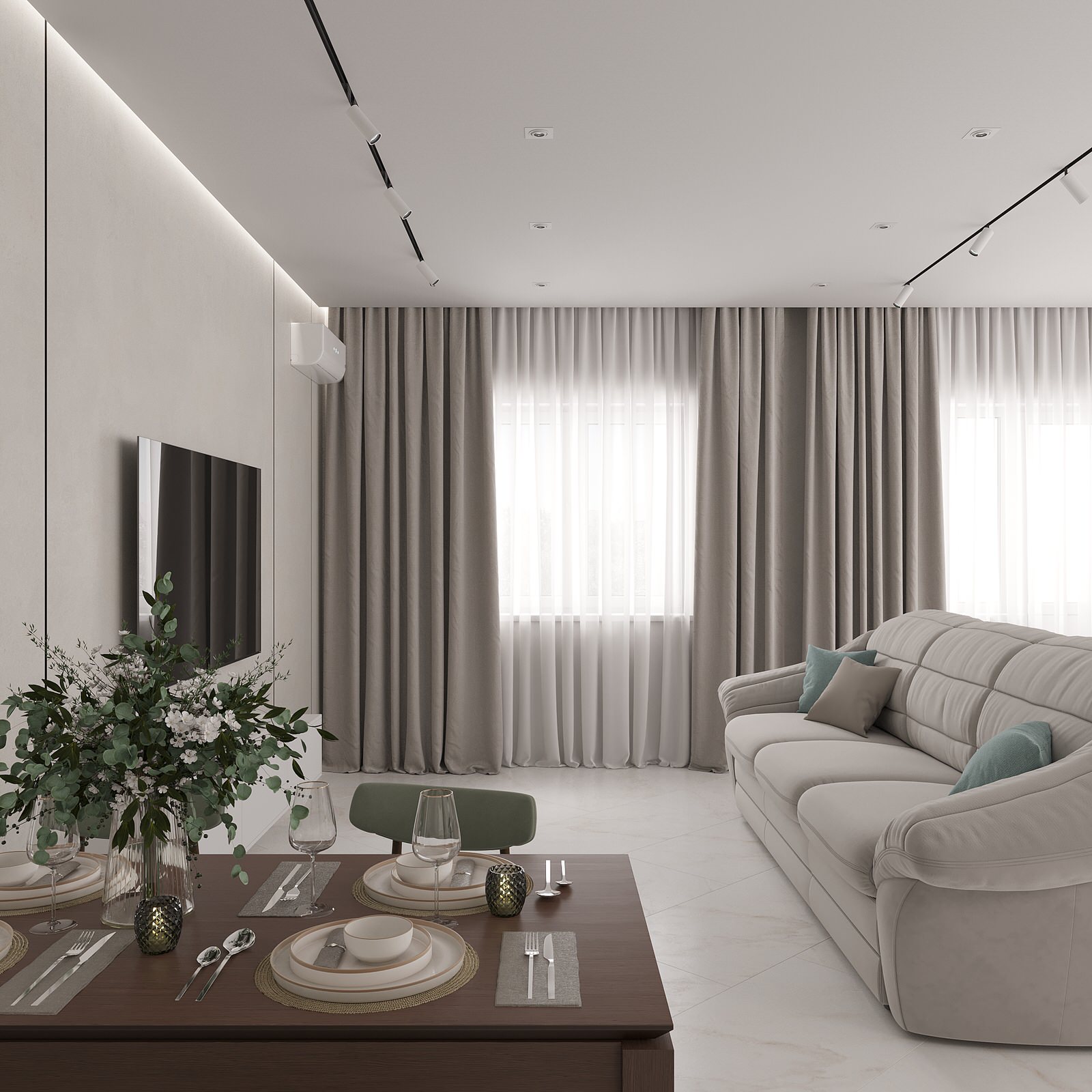 Таунхаус из "вторички" в современный интерьер