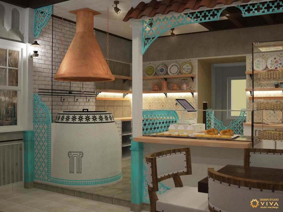 Дизайн-проект интерьера грузинской булочной "Пурмарили" в Санкт-Петербурге