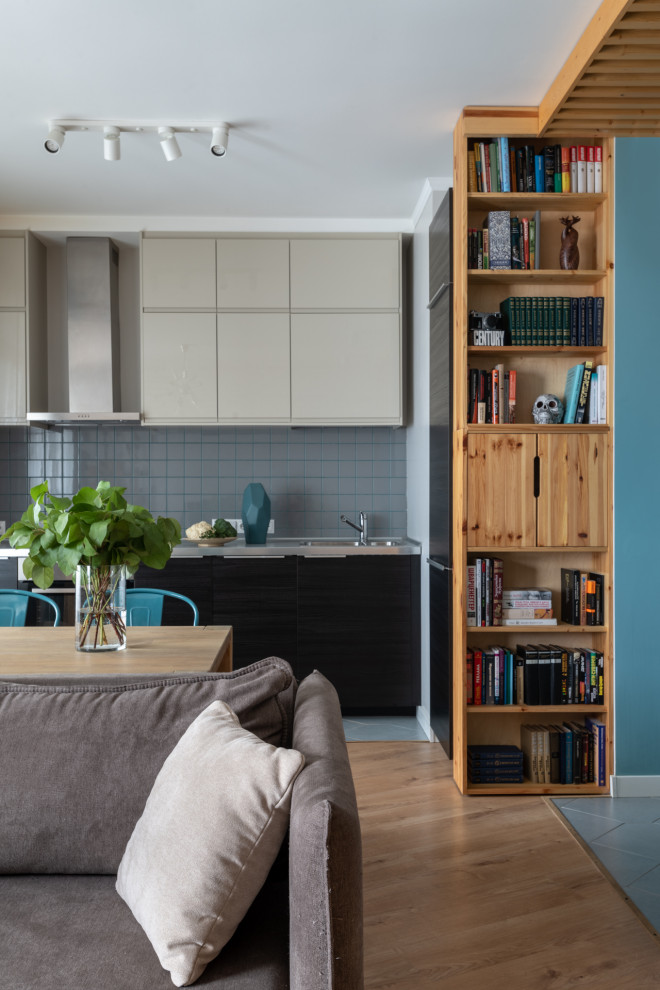 Интерьер квартиры-студии в ЖК Ньютон