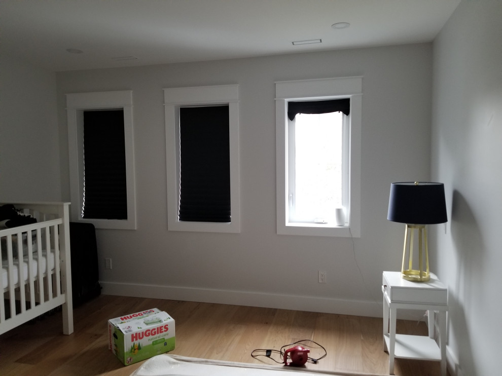 Curtain placement for notcentered windows